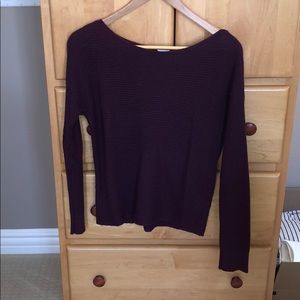 dark purple garage sweater